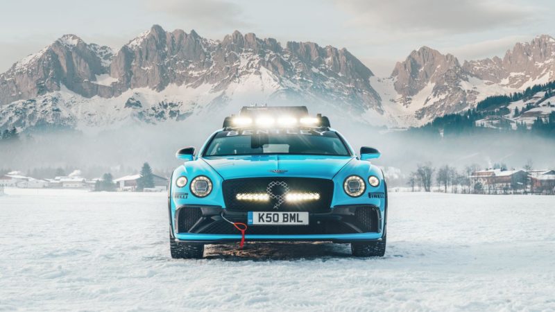 Bentley met Continental goed beslagen ten ijs tijdens GP Ice Race